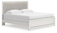 Zuraleus  Upholstered Panel Bed, Dresser And Mirror