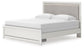 Zuraleus  Upholstered Panel Bed, Dresser And Mirror