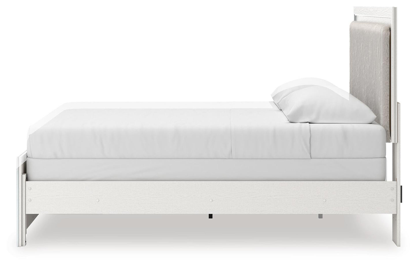 Zuraleus  Upholstered Panel Bed, Dresser And Mirror
