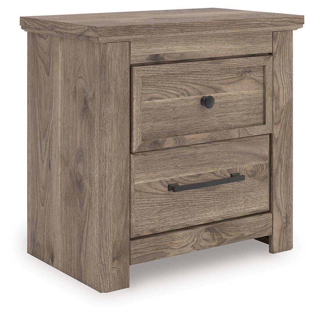 Rusticott  Poster Bed, Dresser, Mirror And Nightstand