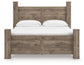 Rusticott  Poster Bed, Dresser And Mirror