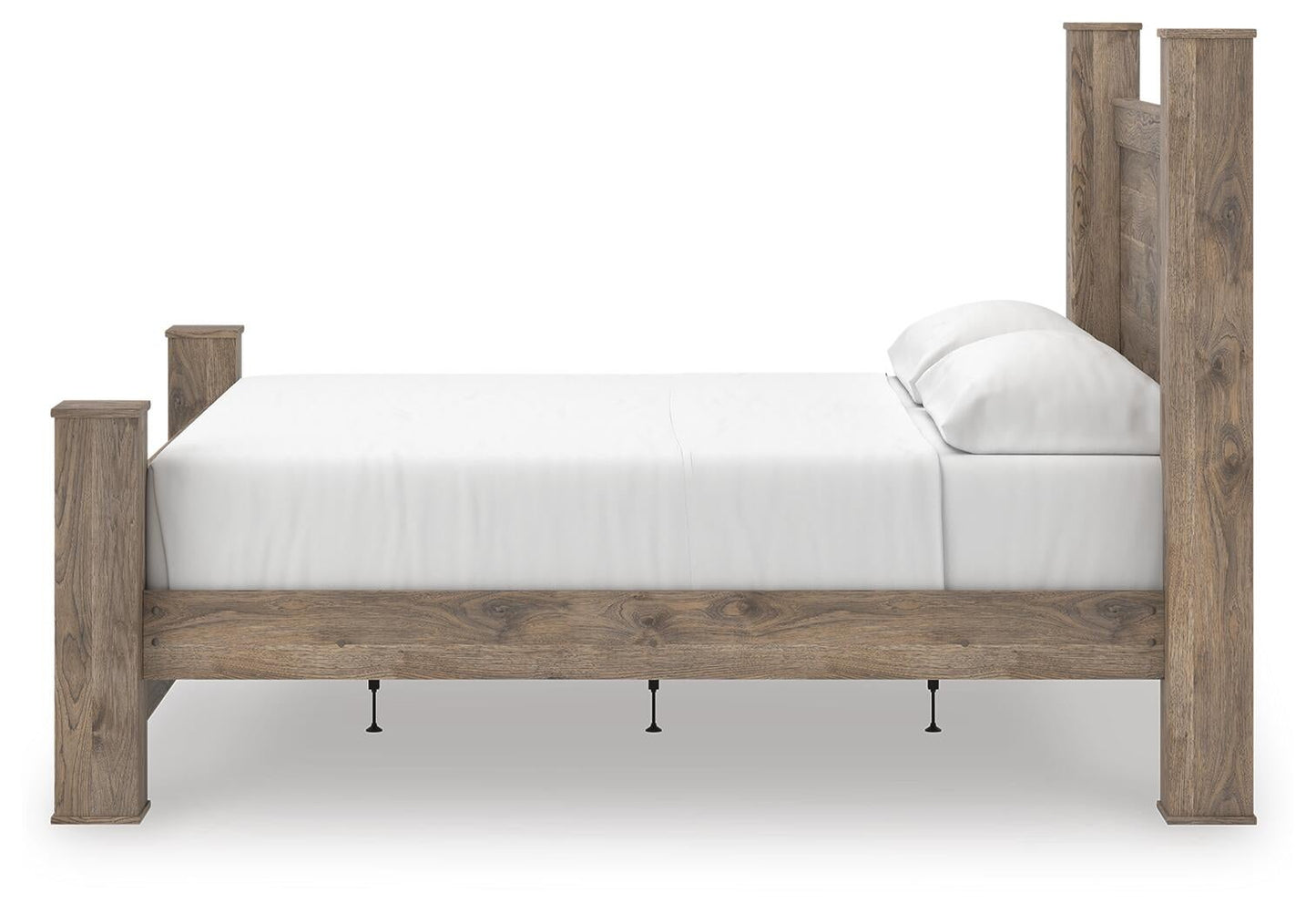 Rusticott  Poster Bed, Dresser And Mirror