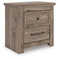Rusticott  Poster Bed With Mirrored Dresser And Nightstand