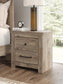 Rusticott  Poster Bed With Mirrored Dresser And Nightstand