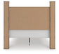 Rusticott  Poster Bed With Mirrored Dresser
