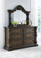 Maylee California  Canopy Bed, Dresser, Mirror, Chest And Nightstand