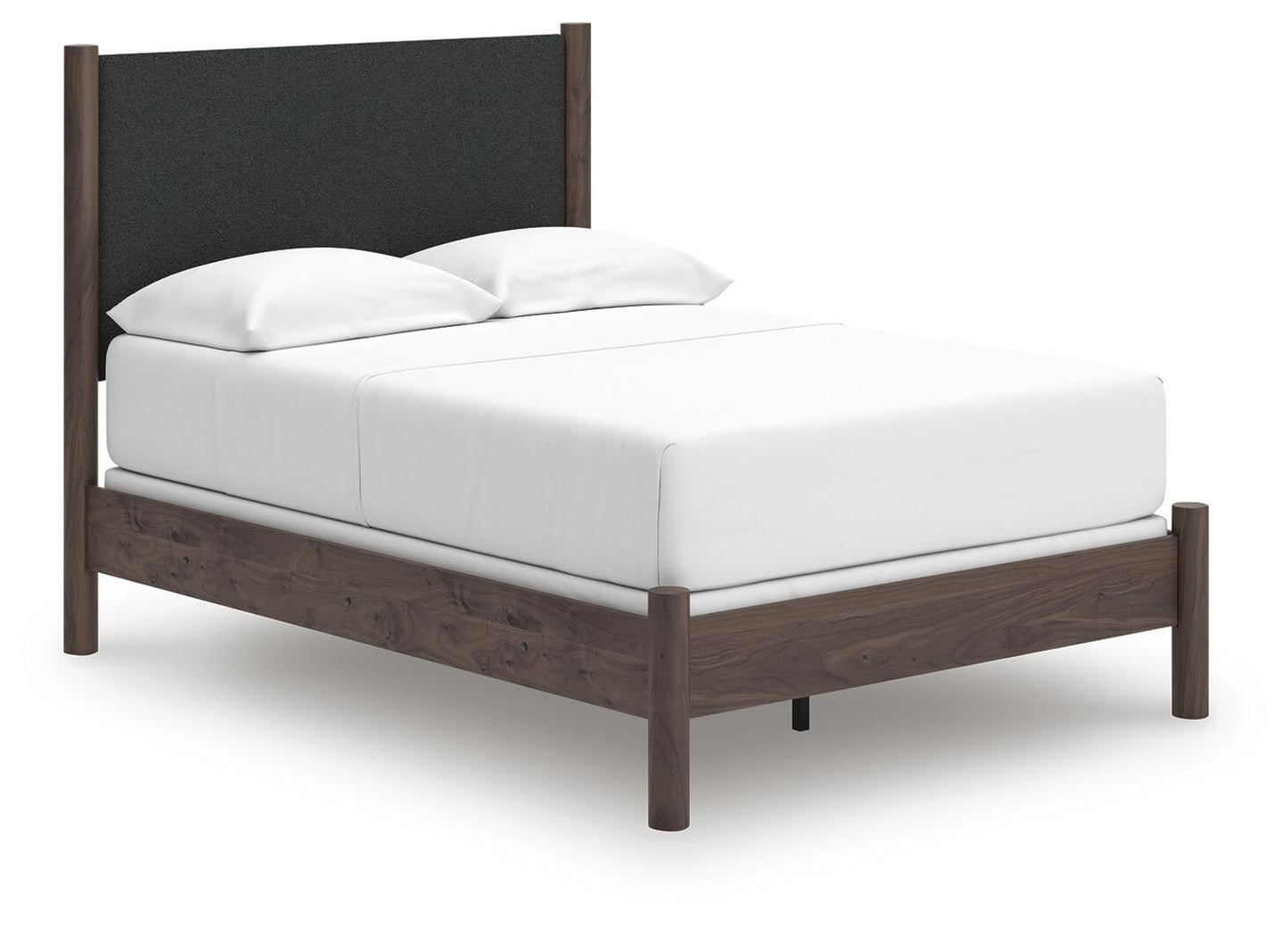 Pamytta  Upholstered Panel Bed, Dresser, Mirror, Chest And Nightstand