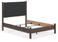 Pamytta  Upholstered Panel Bed, Dresser, Mirror, Chest And Nightstand