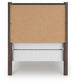 Pamytta  Upholstered Panel Bed, Dresser And Mirror