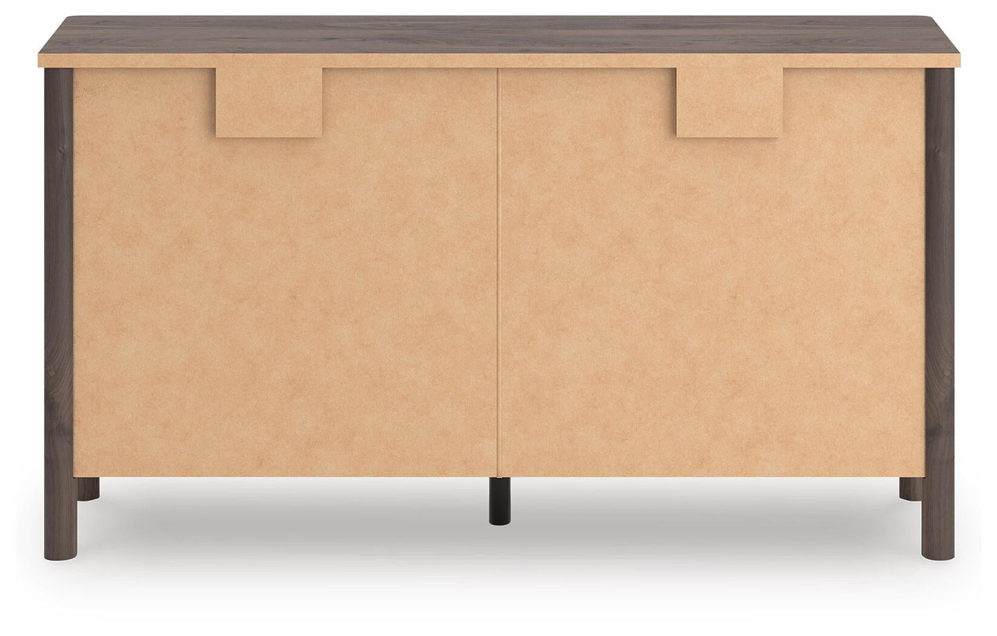 Cama de plataforma Pamytta, cómoda, espejo y mesita de noche