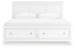 Fortman  Panel Storage Bed With Mirrored Dresser And Nightstand