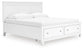 Fortman  Panel Storage Bed With Mirrored Dresser And Nightstand