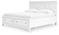 Fortman  Panel Storage Bed With Mirrored Dresser And Nightstand