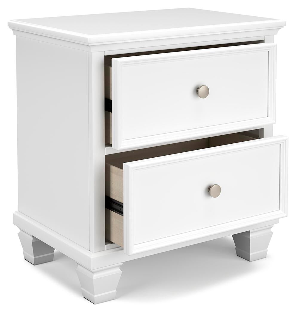 Fortman  Panel Storage Bed With Mirrored Dresser And Nightstand