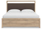 Kinlanni  Upholstered Platform Bed, Dresser And Mirror