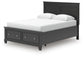 Lanolee  Panel Storage Bed, Dresser, Mirror And Nightstand