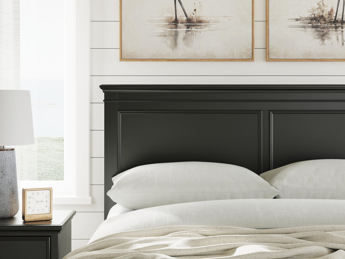 Lanolee  Panel Storage Bed, Dresser, Mirror And Nightstand