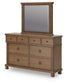 Rowlenstown California  Poster Bed With Mirrored Dresser And Nightstand