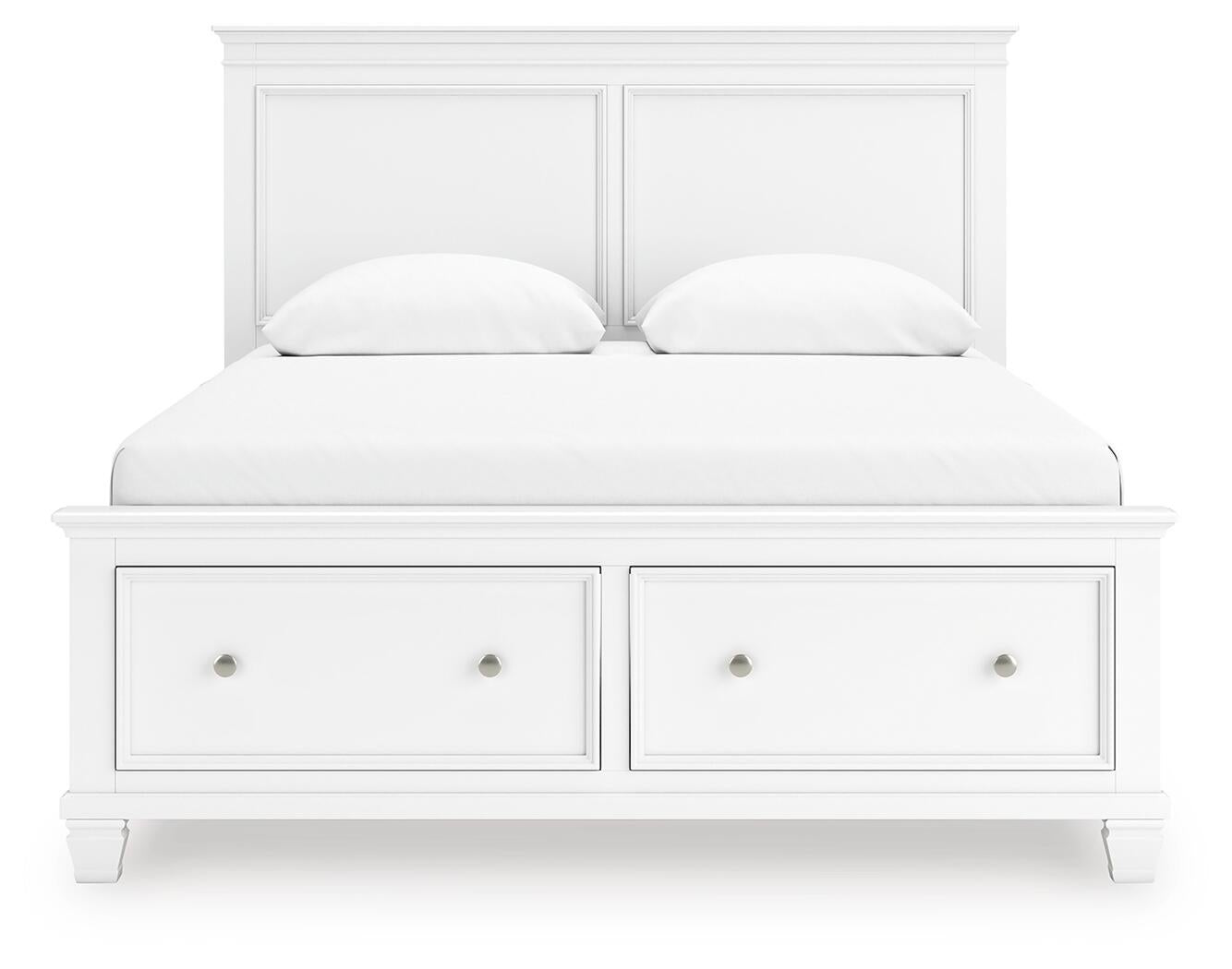 Fortman  Panel Storage Bed With Mirrored Dresser