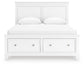 Fortman  Panel Storage Bed With Mirrored Dresser