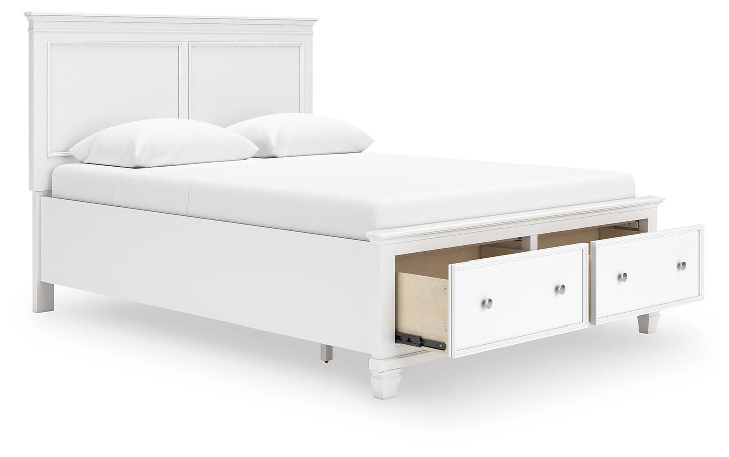 Fortman  Panel Storage Bed With Mirrored Dresser