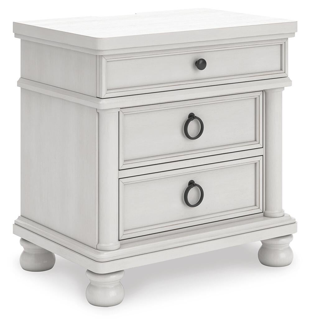Rowlenstown  Poster Bed, Dresser, Mirror And Nightstand