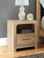 Kinlanni  Upholstered Panel Bed, Dresser, Mirror And Nightstand