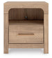 Kinlanni  Upholstered Platform Bed, Dresser, Mirror And Nightstand