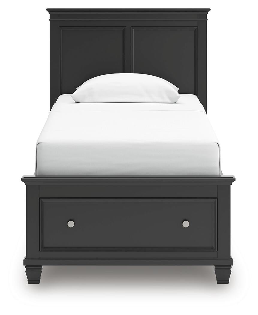 Lanolee  Panel Storage Bed, Dresser And Mirror