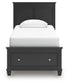 Lanolee  Panel Storage Bed, Dresser And Mirror