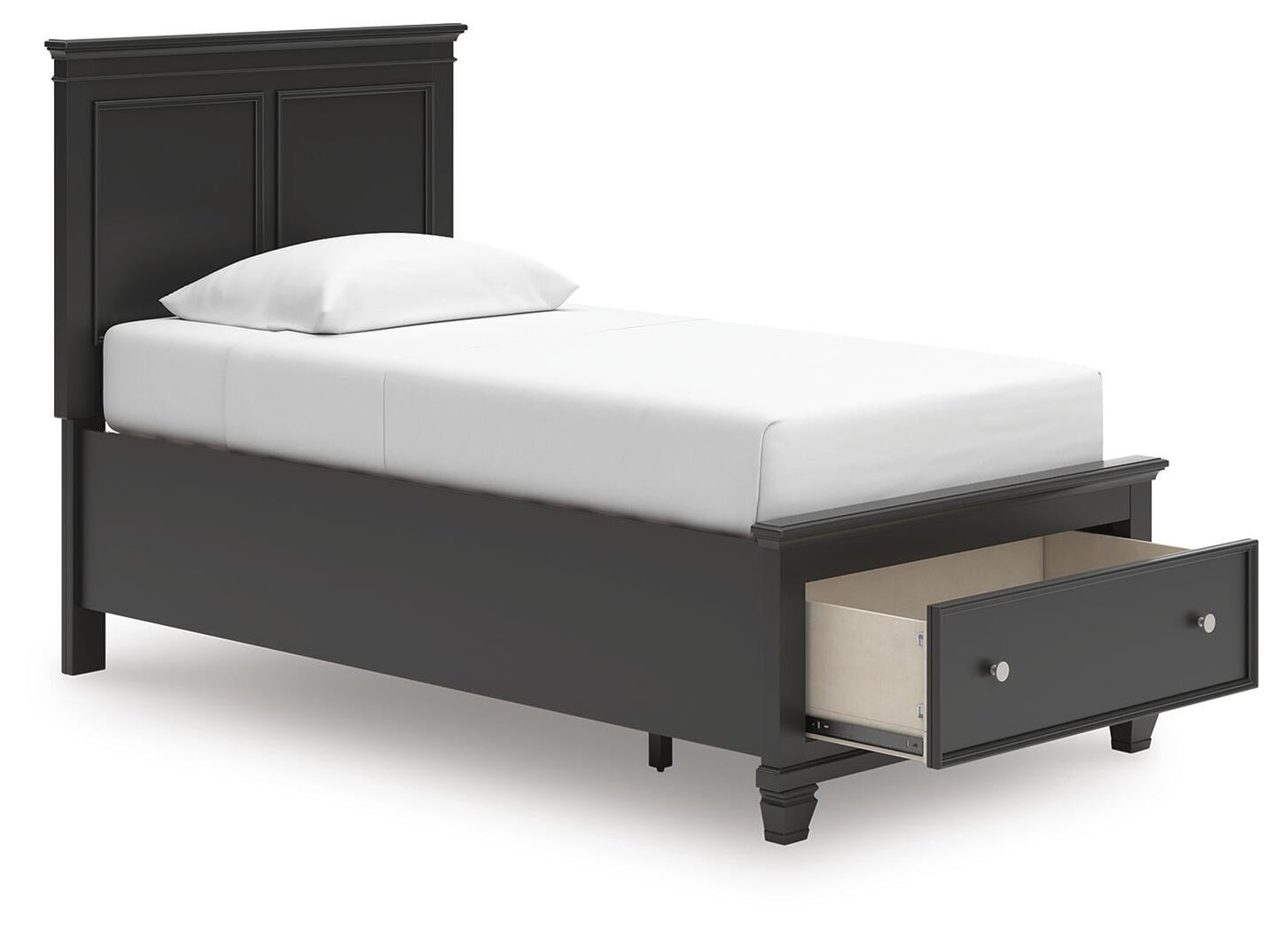 Lanolee  Panel Storage Bed, Dresser And Mirror