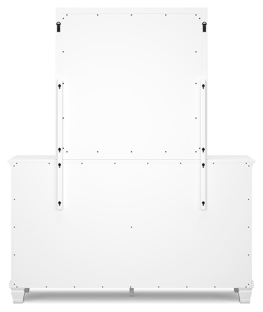 Fortman  Panel Storage Bed, Dresser And Mirror