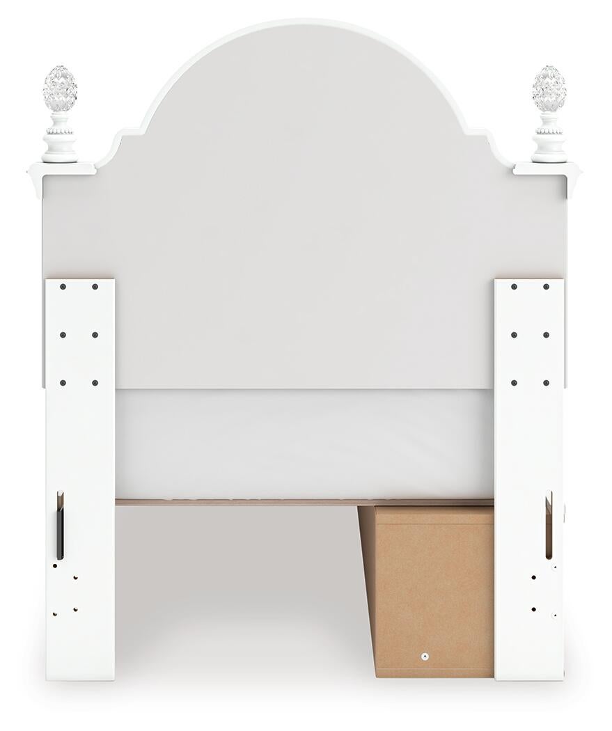 Kozlani  Upholstered Panel Storage Bed, Dresser And Mirror