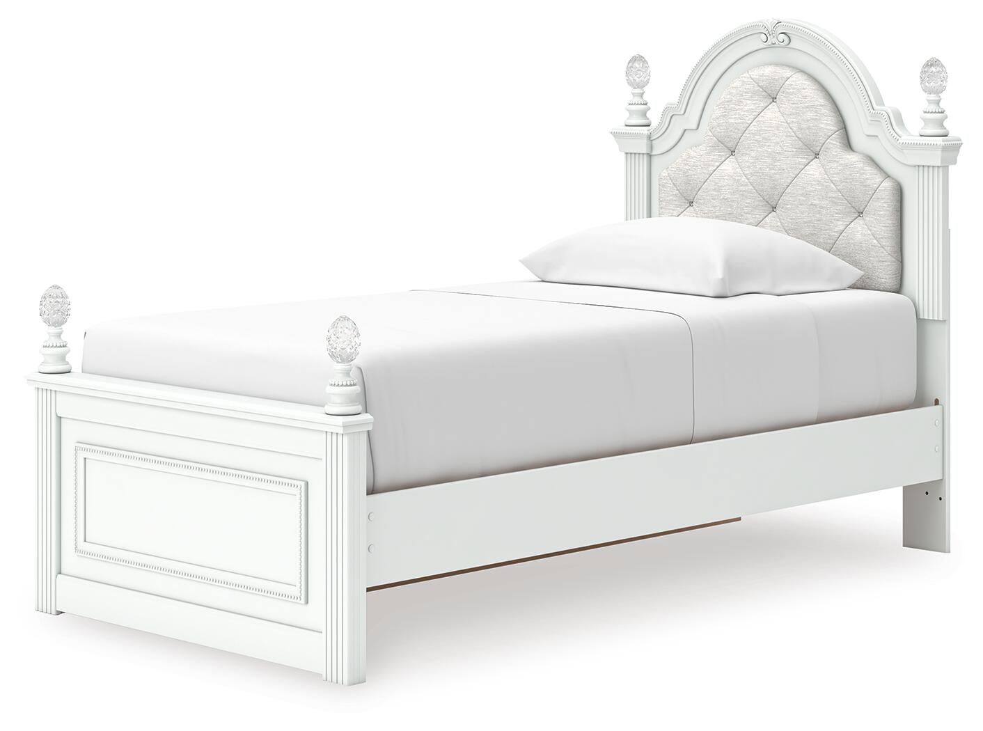 Kozlani  Upholstered Panel Storage Bed, Dresser And Mirror