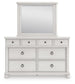 Rowlenstown California  Poster Bed, Dresser, Mirror And Nightstand