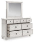 Rowlenstown  Poster Bed, Dresser And Mirror