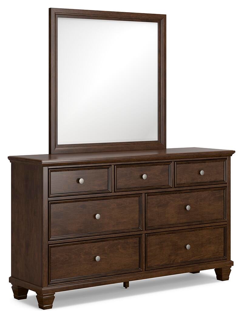 Danabrin California  Panel Storage Bed, Dresser, Mirror And Nightstand