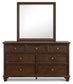 Danabrin California  Panel Storage Bed, Dresser, Mirror And Nightstand