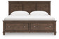 Danabrin  Panel Storage Bed, Dresser And Mirror