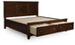 Danabrin  Panel Storage Bed, Dresser And Mirror