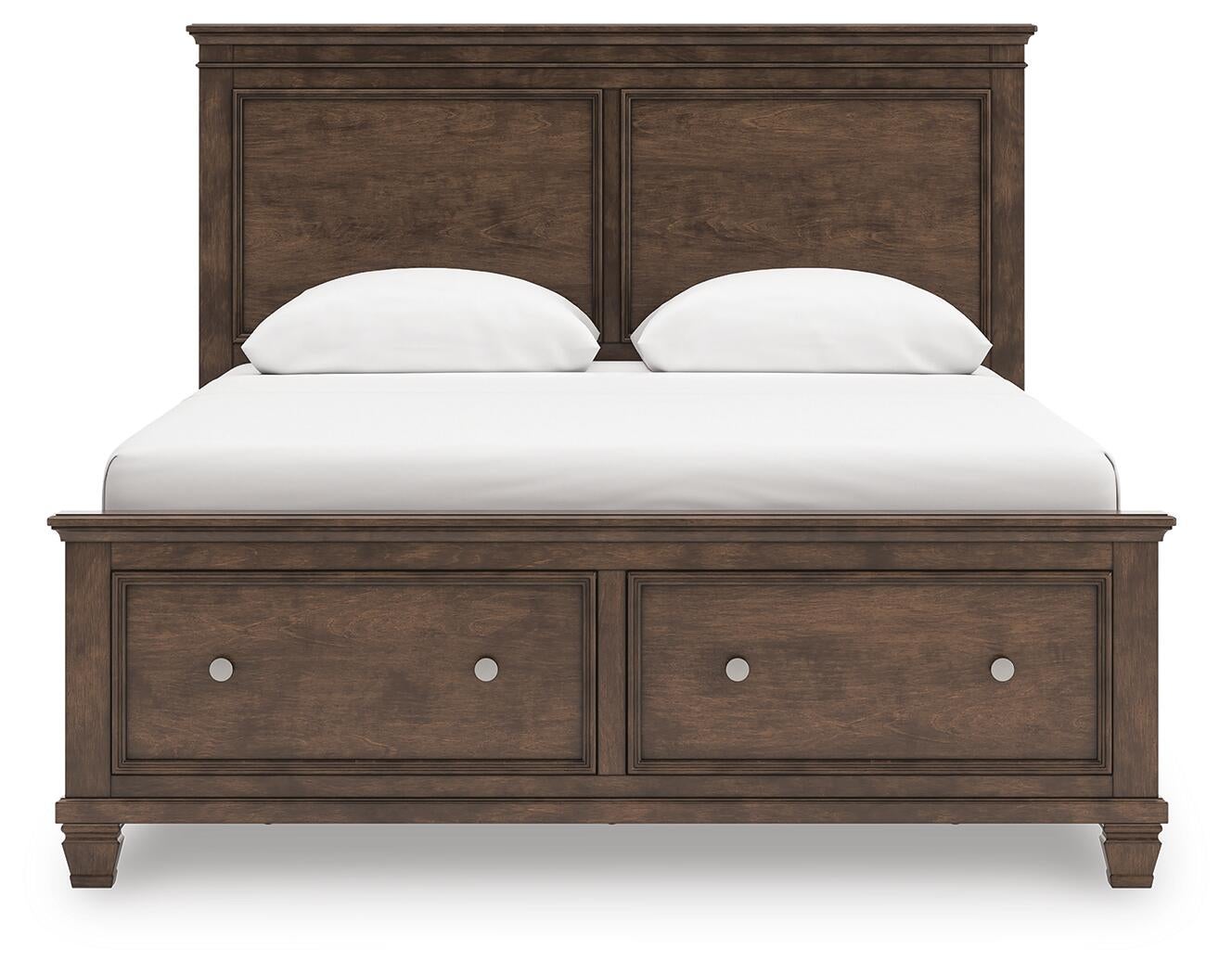 Danabrin  Panel Storage Bed, Dresser And Mirror