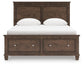 Danabrin  Panel Storage Bed, Dresser And Mirror