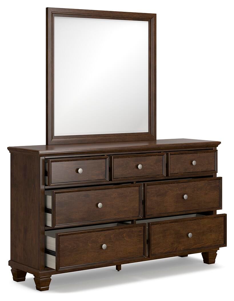 Danabrin  Panel Storage Bed, Dresser, Mirror And Nightstand