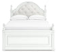 Kozlani  Upholstered Panel Storage Bed, Dresser And Mirror