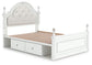Kozlani  Upholstered Panel Storage Bed, Dresser And Mirror