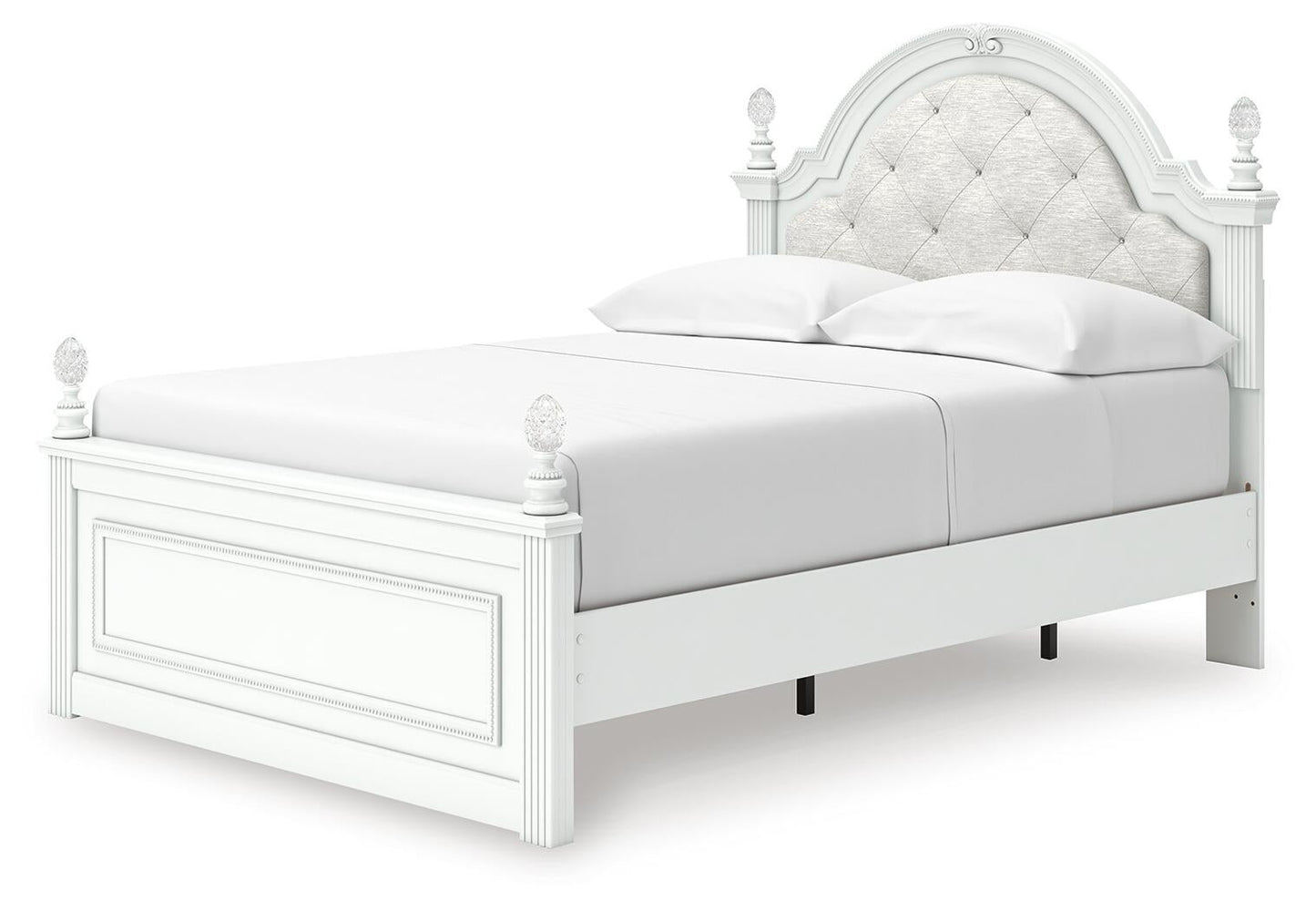 Kozlani  Upholstered Panel Storage Bed, Dresser And Mirror