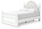 Kozlani  Upholstered Panel Storage Bed, Dresser And Mirror