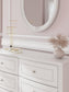 Kozlani  Upholstered Panel Storage Bed, Dresser And Mirror