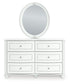 Kozlani  Upholstered Panel Bed, Dresser, Mirror And Nightstand