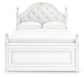 Kozlani  Upholstered Panel Bed, Dresser, Mirror And Nightstand